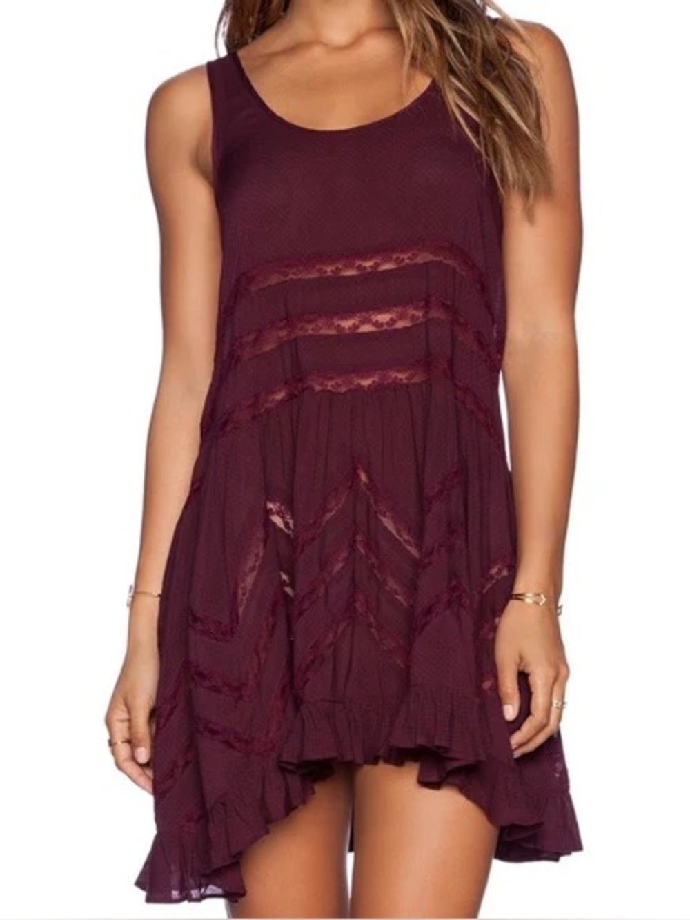 Free People Trapeze Polka Dot Slip Dress: medium